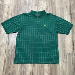 Masters Collection Golf Logo Poloshirt Herren Größe Large 60er zweilagig grün - Bild 1 von 10