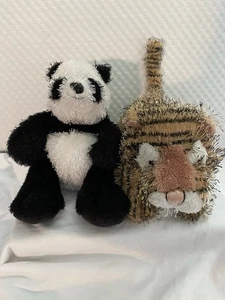 Panda Bear (no Tag) And Tiger GANZ Webkinz Plush Stuffed Animals NO CODE - Picture 1 of 6