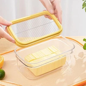 Easy Cutting Two Sticks Butter Butter Slicer Container Butter Box for Fridge - Picture 1 of 5