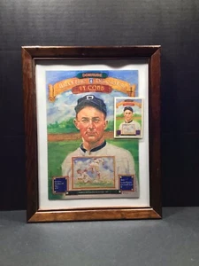 Rare Framed 1983 Donruss Complete 63-piece Puzzle Portrait & Card - TY COBB - Picture 1 of 2
