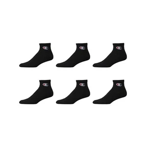 Champion® Men's 6 Pairs ANKLE Socks " DOUBLE DRY~ARCH SUPPORT~CUSHIONED "  NEW!! - Picture 1 of 15