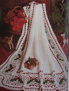 Acebo afgano para Navidad (#PCC-122) patrón ganchillo vintage - Imagen 1 de 1