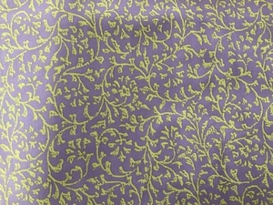 Material de tela de acolchado vid rústica 7 yardas 24" púrpura marfil floral T3 - Imagen 1 de 6
