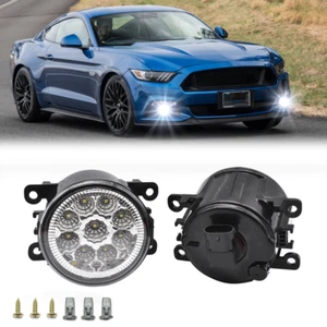 LED Clear Fog Light Bumper Lamp Replacement For Ford Mustang 2015 2016 2017 - Picture 1 of 12
