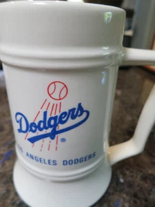 Seltener Los Angeles Dodgers Flare Bottom Vintage Bierbecher Stein - Bild 1 von 6