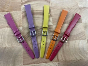 Ladies good quality genuine leather watch straps  in  12mm & 14mm - Picture 1 of 6