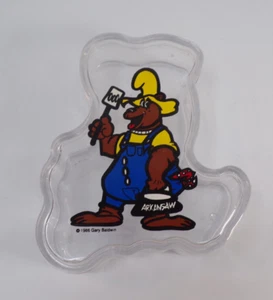 1986 Gary Baldwin Arkansaw Bear Plastic Trinket Box Container 6.5 Inches High - Picture 1 of 6