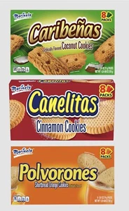Marinela Mix | Caribeñas | Canelitas | Polvorones | Mexikanische Kekse | 3er Pack - Bild 1 von 7