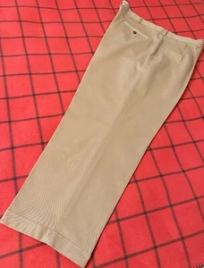 Brooks Brothers Advantage Chino Men Size 43/44x31 L Premium Khakis Pants Pleated - Picture 1 of 7