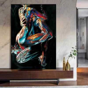 Astratto Amante dei Graffiti Body Art Sexy Quadro Tela Poster e Stampe Moderne - Foto 1 di 7