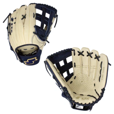 SSK ZSLOW DIMPLE 12.5" Slowpitch Softball Glove ZSD-1250CMLNVY3