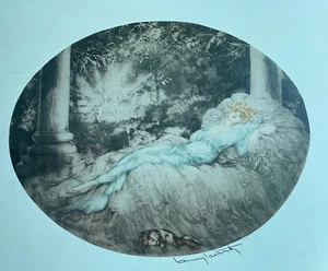 Louis Icart "Sleeping Beauty" 1927 Lithograph Print Vendor Los Angeles Edition - Picture 1 of 10