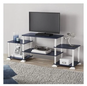 Mainstays No Tools 3-Cube Entertainment Center for Tvs up to 40", Dark Blue - Picture 1 of 5