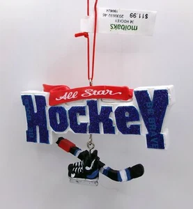 A GREAT SEATTLE KRAKEN GIFT! ALL STAR HOCKEY CHRISTMAS ORNAMENT NEW - Picture 1 of 2