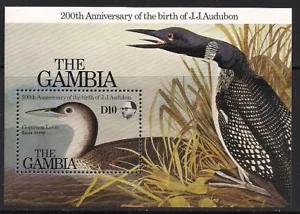 Gambia Stamp 555 - Audubon Birds - Picture 1 of 1