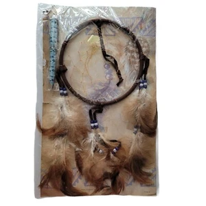DREAMCATCHER & PEN WITH FEATHERS NIP, ST. JOSEPH SCHOOL LAKOTA SIOUX - Picture 1 of 6