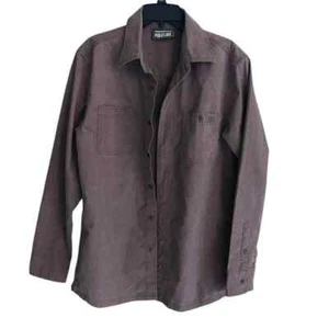 The Hundreds Public Label Men’s L Shacket Button Up Long Sleeve Shirt Jacket - Picture 1 of 7