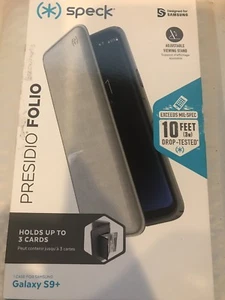 Speck Presidio Folio Wallet Case for Samsung Galaxy S9+ Gray OP - Picture 1 of 8
