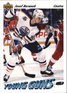 1991-92 (OILERS) Upper Deck French #595 Josef Beranek