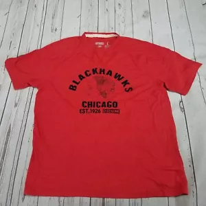 Camisa Chicago Blackhawks Talla Grande NHL CCM Pro Ok'd Equipo Atlético EST 1926 - Imagen 1 de 10
