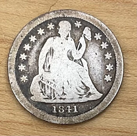 1841 Seated  Dime Cover