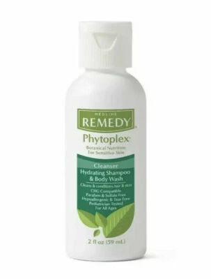 Champú limpiador MEDLINE Remedy Phytoplex gel de baño 2 OZ piel sensible hidratar Foto 1 de 2