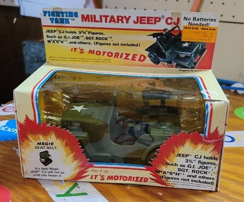 Vinatge KO Mego Joe Fighting Yank Military Jeep Zima 1980s MiB Eagle Force (2a) Cover