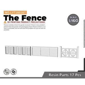 1/160 N Scale Fence Railroads Scenery Miniatures Factory Building - Picture 1 of 3