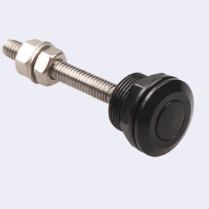 2x Push Button Quick Release Hood Bonnet Pin Lock Clip 22MM Car Bumper Latch Kit - Picture 1 of 28