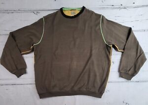St Croix Regatta Brown Long Sleeve Sweater Mens Size M EUC