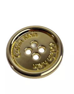 Calvin Klein Goldton Metall Ersatzknopf 0,75 Zoll (3/4 Zoll) - Bild 1 von 2