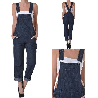 American Bazi Women's Denim Jumpsuits Classic Overalls    RJHO154  - Image 1 of 4