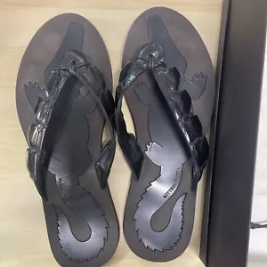Bottega Veneta- Men’s/unisex EU 44 Croc Flip Flops RARE - Picture 1 of 4