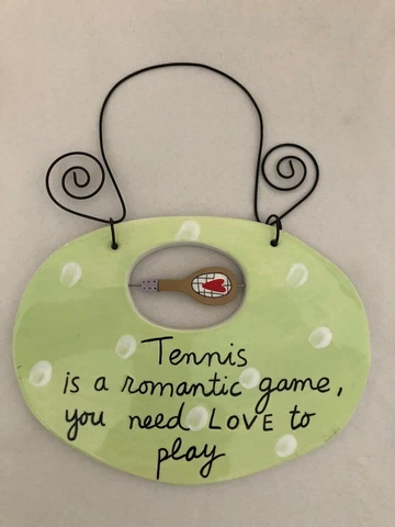 SILVESTRI Sandra Magsamen Sign TENNIS IS A ROMANTIC GAME NEED LOVE TO PLAY Cover