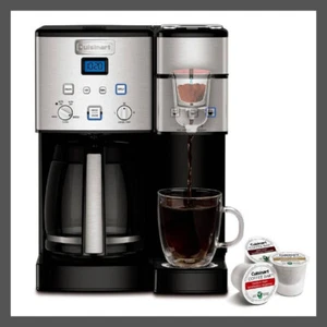 Cuisinart 100 oz Dual Coffee Maker Center 12 Cup Coffeemaker Brewer SS-15P1 - Picture 1 of 6