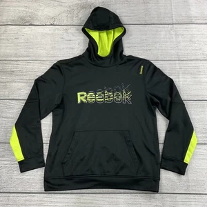 Reebok Kangaroo Pocket Sporty Hoodie Kids Size X- Large Black Pullover Sweater - Picture 1 of 7