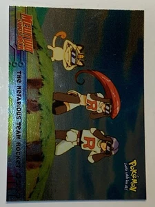 1999 Topps Pokemon Edición Película #12 The Nefarious Team Rocket Lámina Logo Azul - Imagen 1 de 2