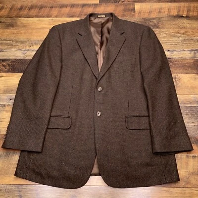 Blazer Stafford Tweed 42 Abrigo Deportivo Regular Marrón Lana Camel Foto 1 de 4