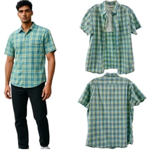 Columbia Sportswear Men’s Green Plaid Vented Outdoor Fishing Shirt – Size Large - Picture 1 of 15
