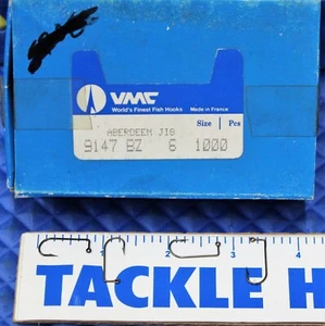 VMC Fish Hooks 9147 BZ Bronze Finish Aberdeen Jig 90 DEG Bend Size 6 1000Count - Picture 1 of 3