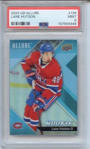 2024 UD Allure #139 Lane Hutson RC PSA 9 MINT - Foto 1 di 2