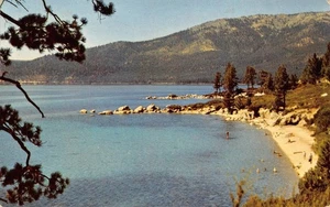 North Shore LAKE TAHOE Nevada Stateline, CA Frashers 1954 Vintage Postcard - Picture 1 of 2