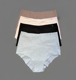 4-Pack Victoria&rsquo;s Secret Sz M Cotton No-Show Modern Brief Slip Panty Bundle Lot