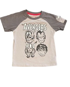 Boys Marvel Gray Avengers Short sleeve T-Shirt Size 5T - Picture 1 of 4