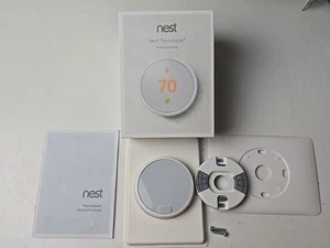 Google Nest Thermostat E - Programmable Smart Thermostat T4000ES for Home White - Picture 1 of 10