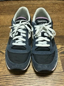 Scarpe sneakers Saucony Jazz Original Pro running donna taglia 9 camoscio navy lilla - Foto 1 di 9