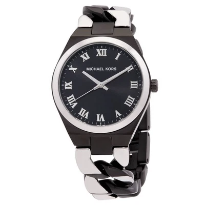 Reloj para mujer Michael Kors Lennox cuarzo esfera negra MK7502 Foto 1 de 3