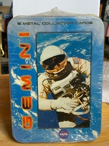 Metal Collector Cards and Tin - NASA Gemini, set of 5 Metal cards, NEW SEALED - Picture 1 of 7