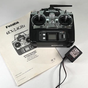 Vintage FUTABA T6EX 2.4GHz FASST 6CH RC Transmitter Original Manual & Charger - Picture 1 of 11