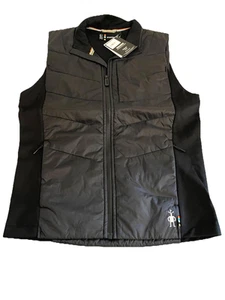 Chaleco Smartwool Para Hombre Smartloft 60 Lana Merino Cremallera Completa Mediano Negro Nuevo con Etiquetas Exterior - Imagen 1 de 4